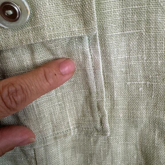 St John Sport Linen Jacket Size Small Vintage Button Down Chic Front Pockets - Picture 11 of 14